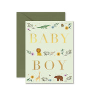 Ginger P. Designs Baby Boy Storybook Greeting Card