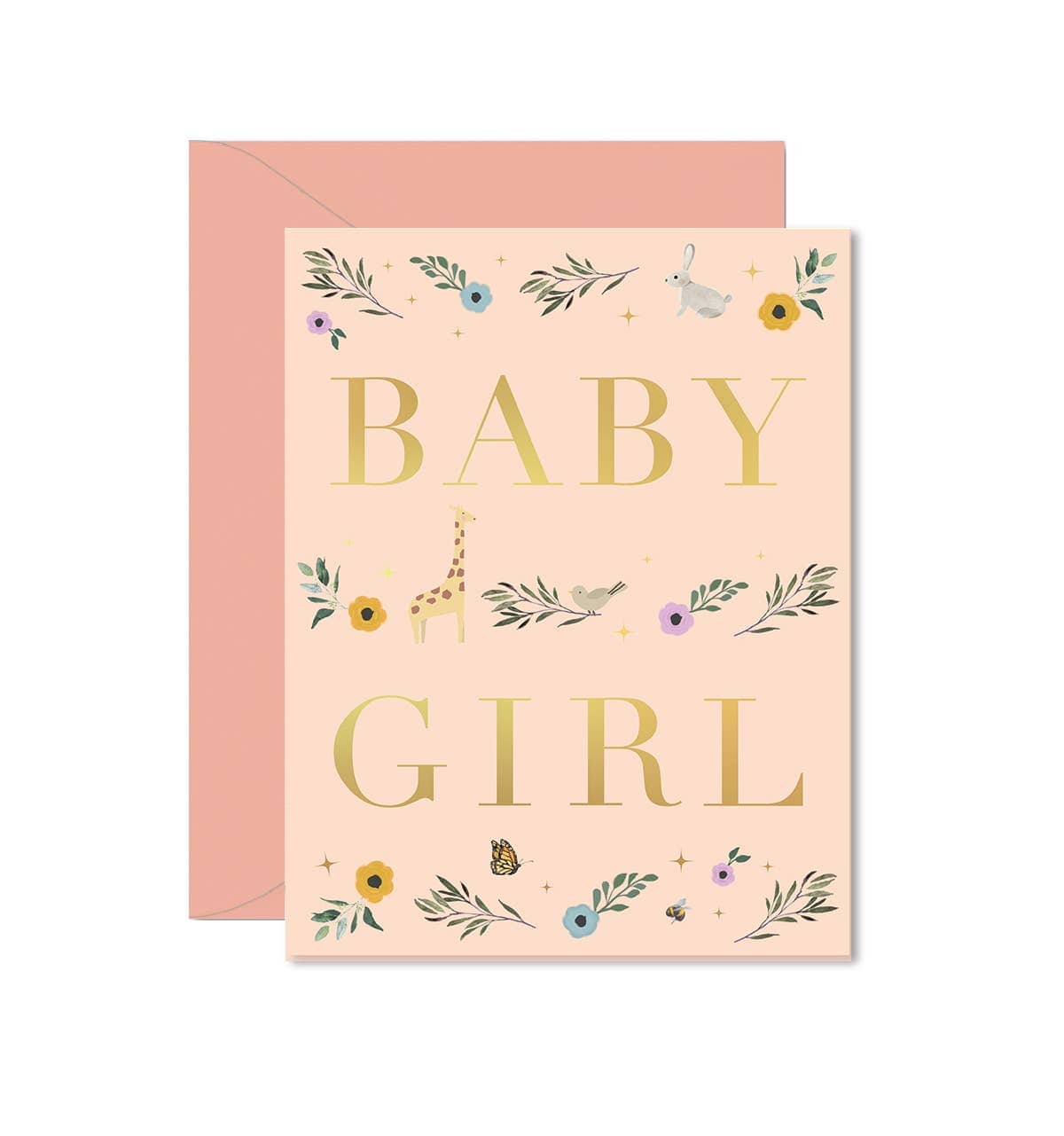 Ginger P. Designs Baby Girl Storybook Greeting Card