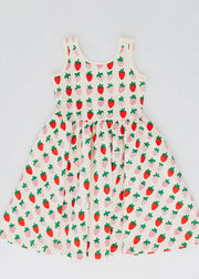 Sleeveless Twirl Dress in Strawberry Blush