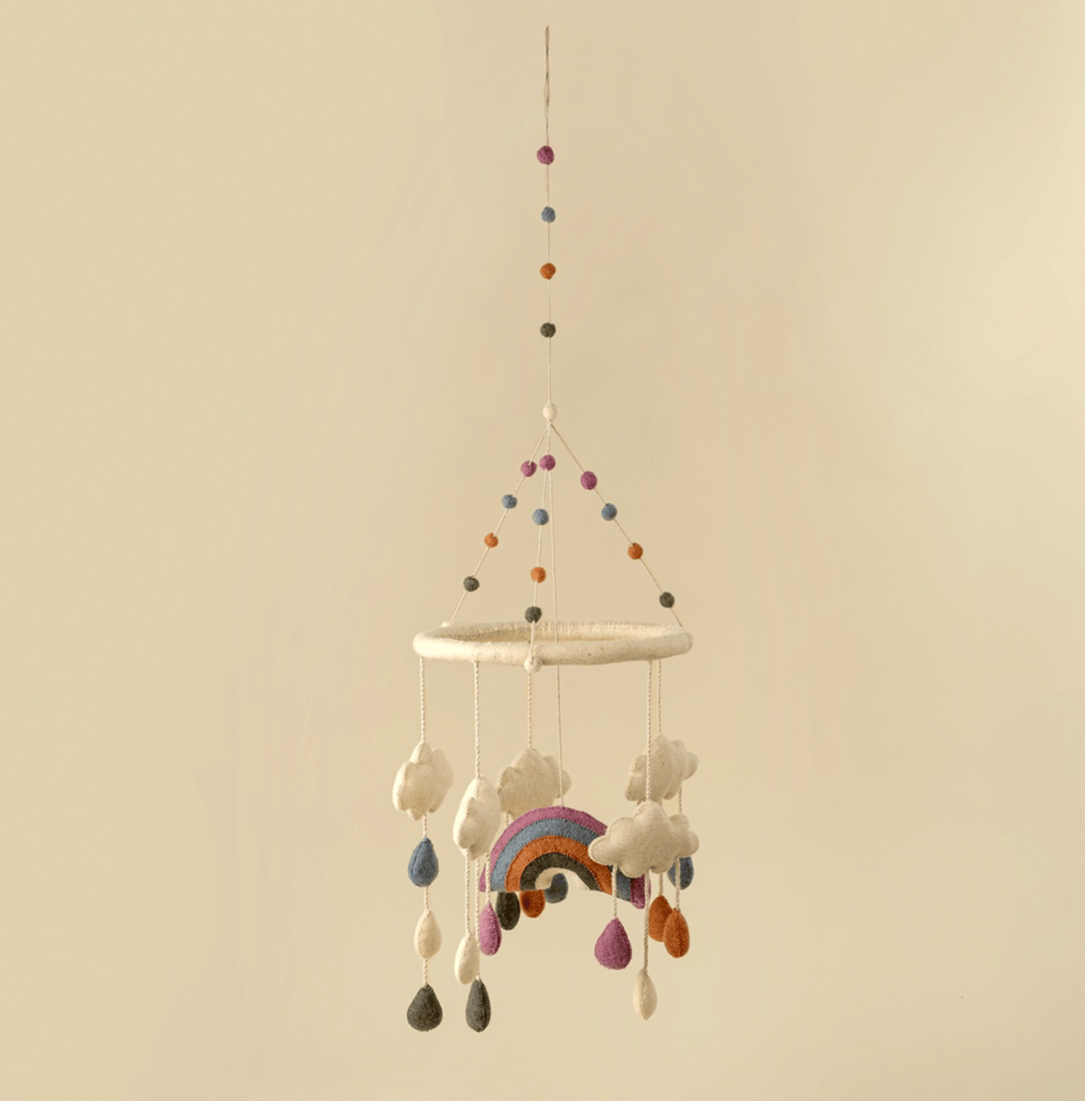 Indaba Baby Rainbow Felt Mobile