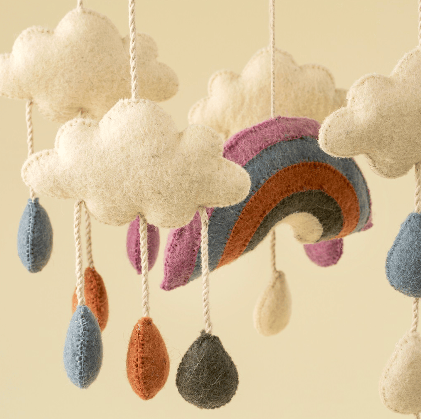 Indaba Baby Rainbow Felt Mobile