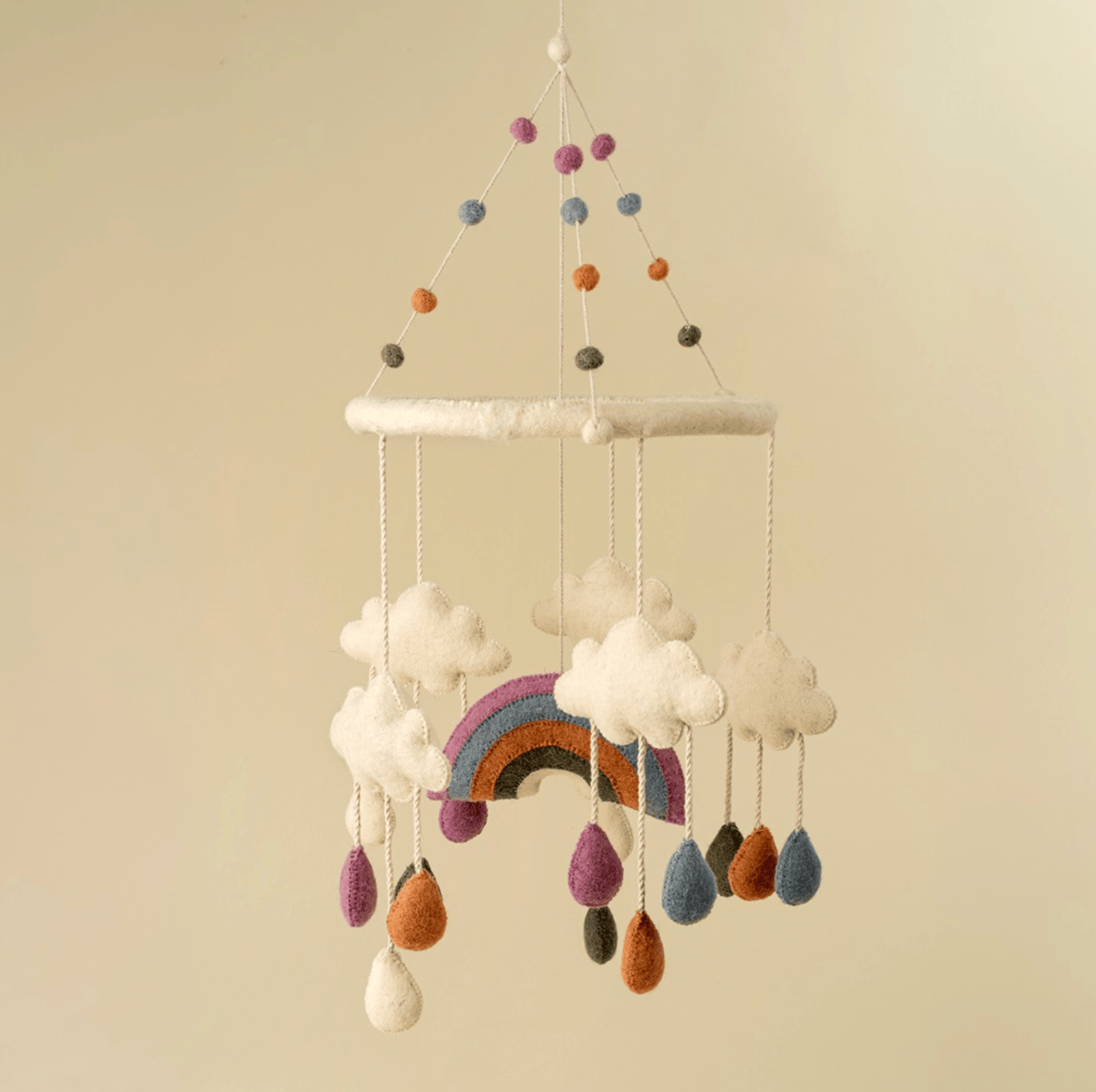 Indaba Baby Rainbow Felt Mobile