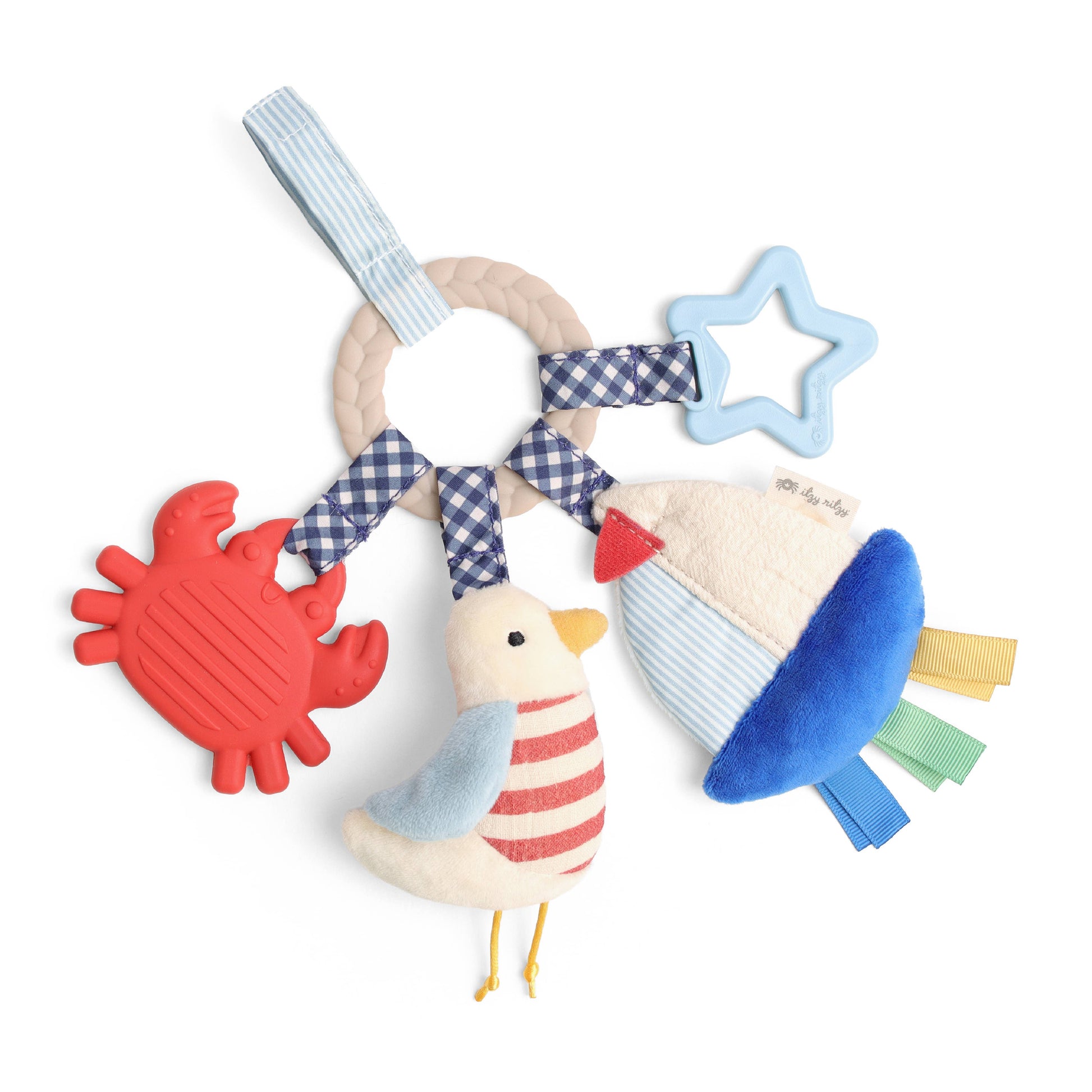 Itzy Ritzy Baby Bitzy Busy Ring™ Teething Activity - Nautical