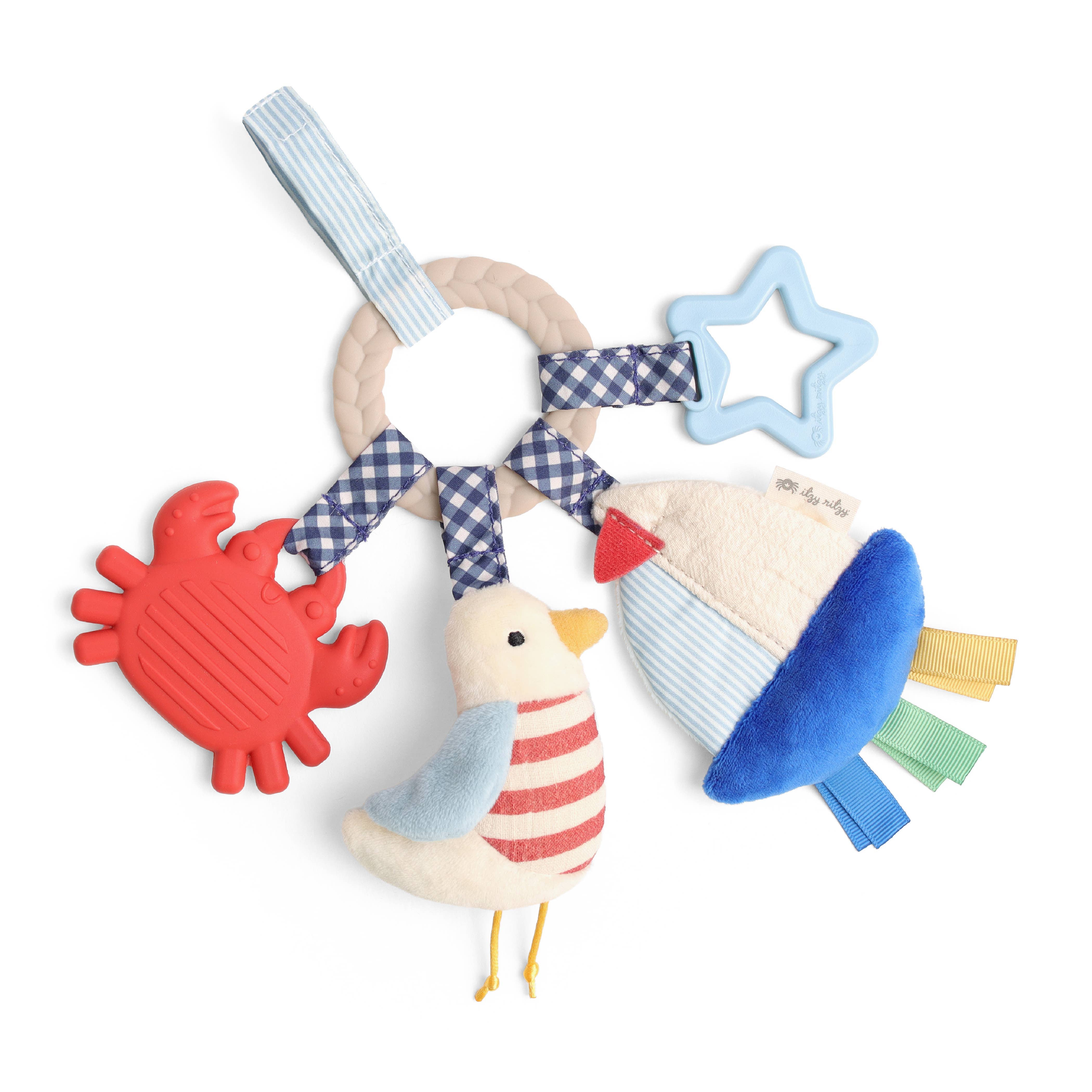 Itzy Ritzy Baby Bitzy Busy Ring™ Teething Activity - Nautical