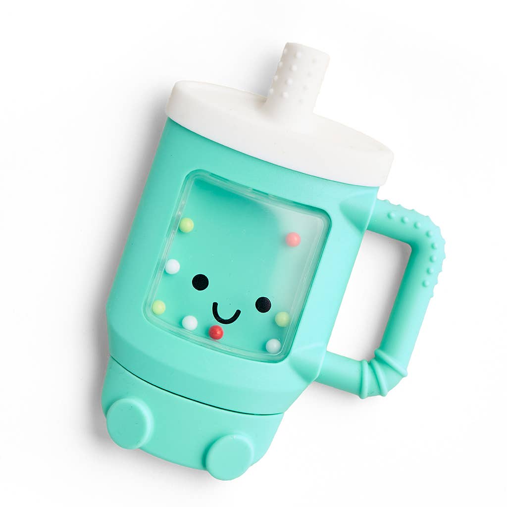 Itzy Ritzy Baby Sweetie Shake Plus™ - Teething + Rattle Toy: Croissant