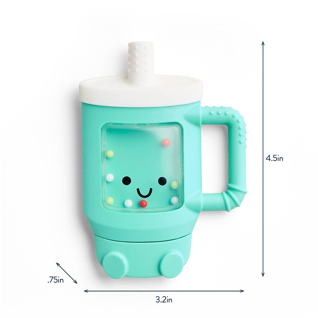 Itzy Ritzy Baby Sweetie Shake Plus™ - Teething + Rattle Toy: Croissant
