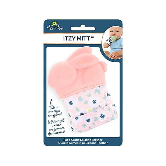 Itzy Ritzy Teether Itzy Mitt™ Silicone Teething Mitts - Bunny