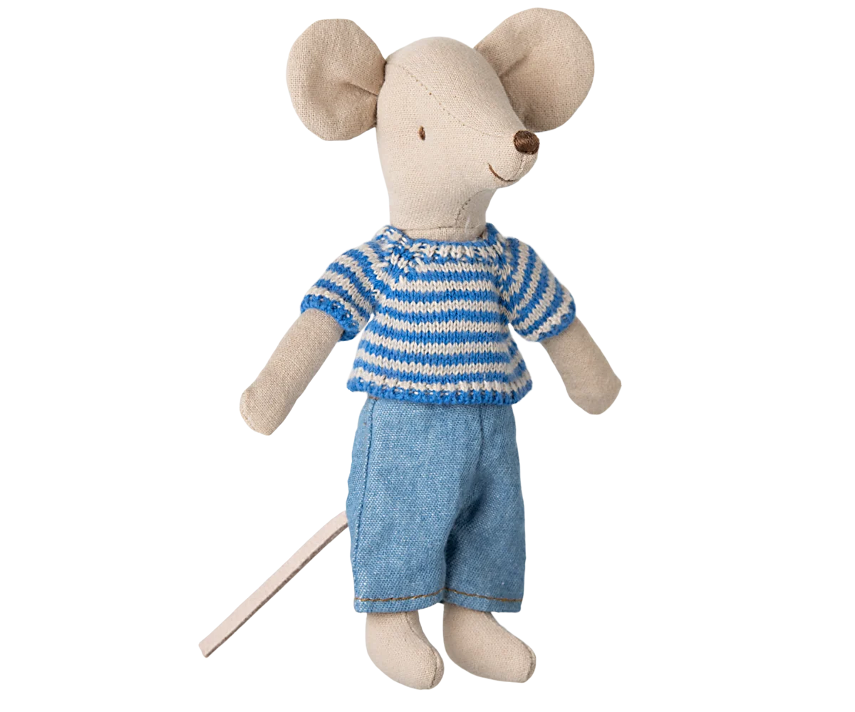 Knitted Sweater and Pants, Big Brother Mouse | Maileg