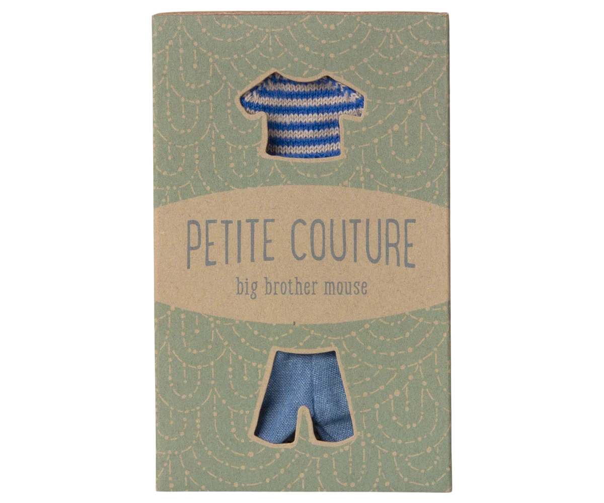 Knitted Sweater and Pants, Big Brother Mouse | Maileg