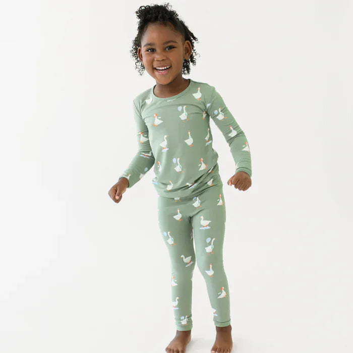 Kyte Baby Baby Long Sleeve Pajamas in Silly Goose