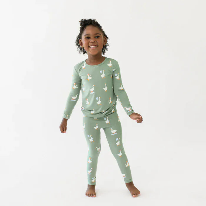 Kyte Baby Baby Long Sleeve Pajamas in Silly Goose