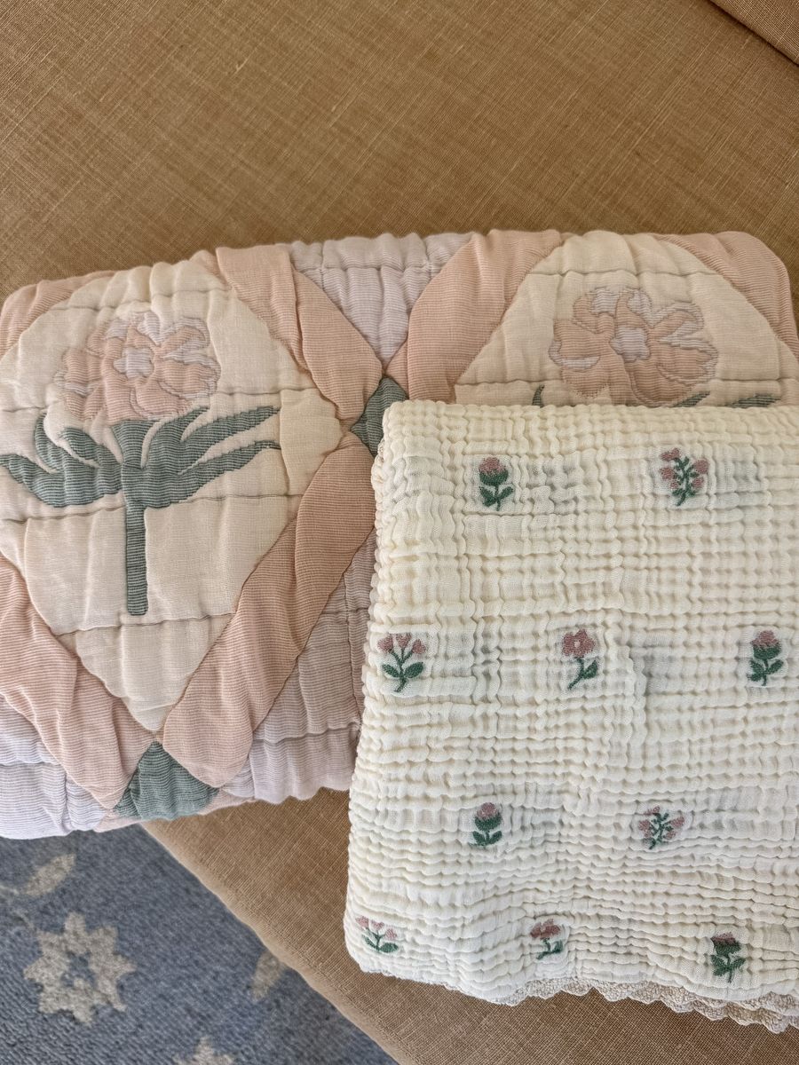 Layered Gauze Blanket - Dahlia