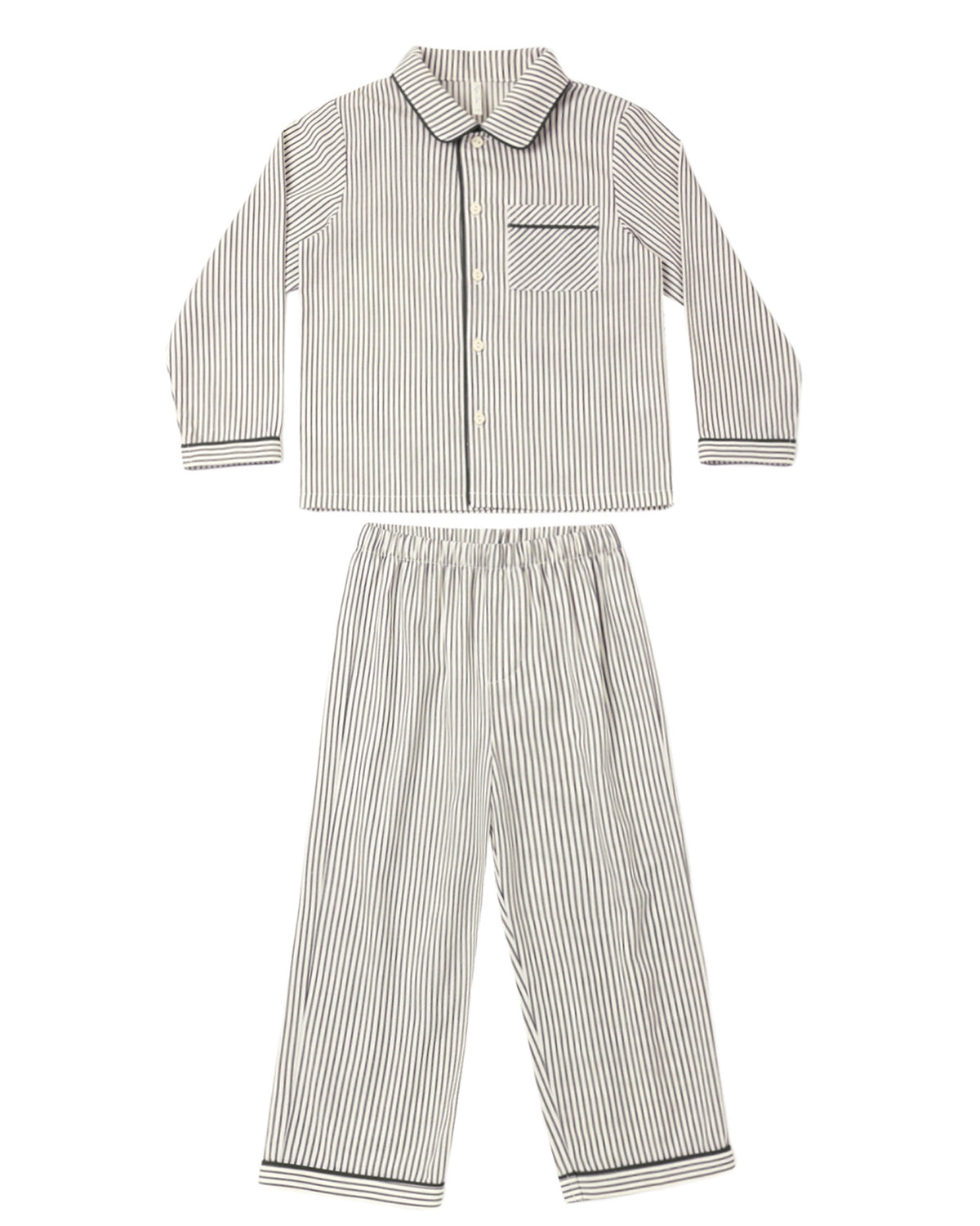 Long Sleeve Pajamas || Evergreen Stripe