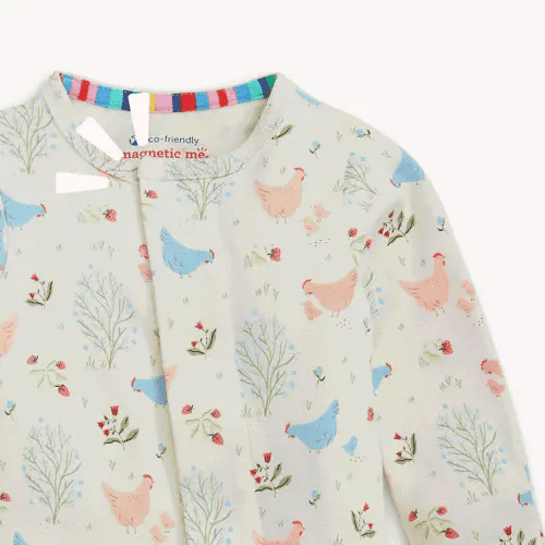 Magnetic Me Baby Chicken Tender Organic Cotton Magnetic Footie