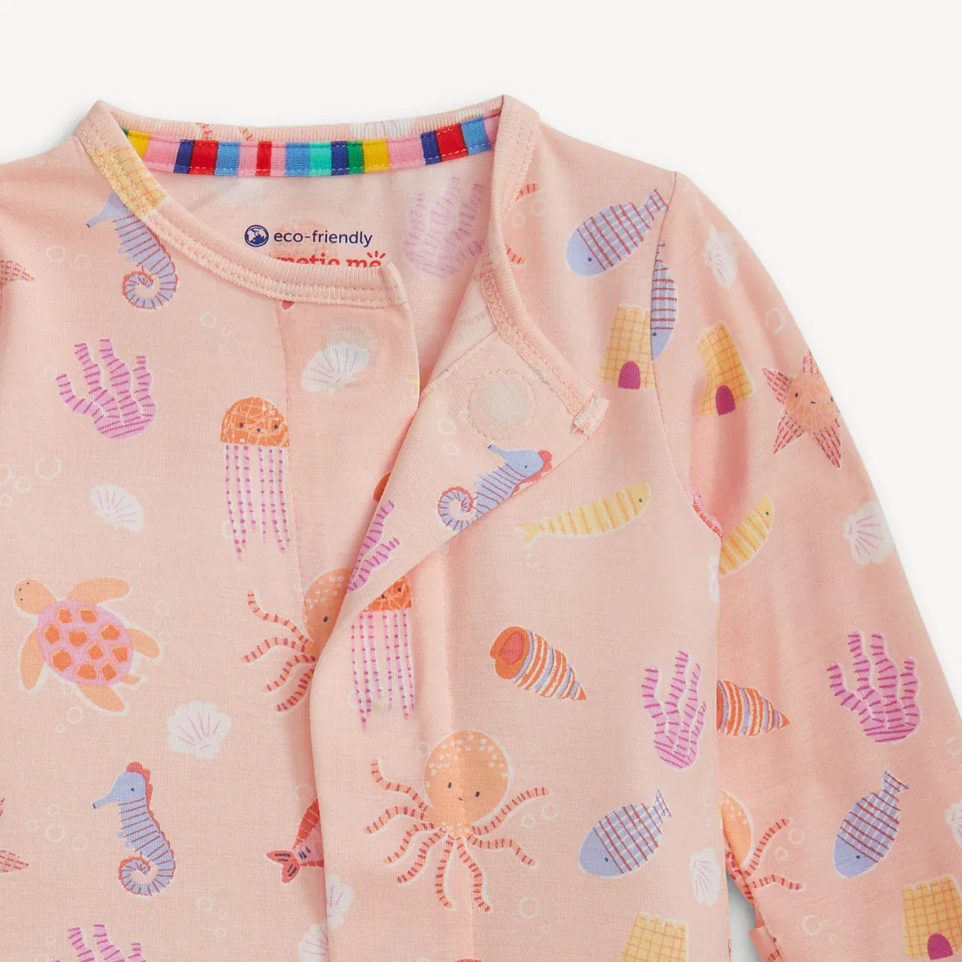 Magnetic Me Baby Deep Chic Pink Modal Magnetic Footie