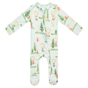 Magnetic Me Baby Forest Explorer Bamboo Zip-Up Footie