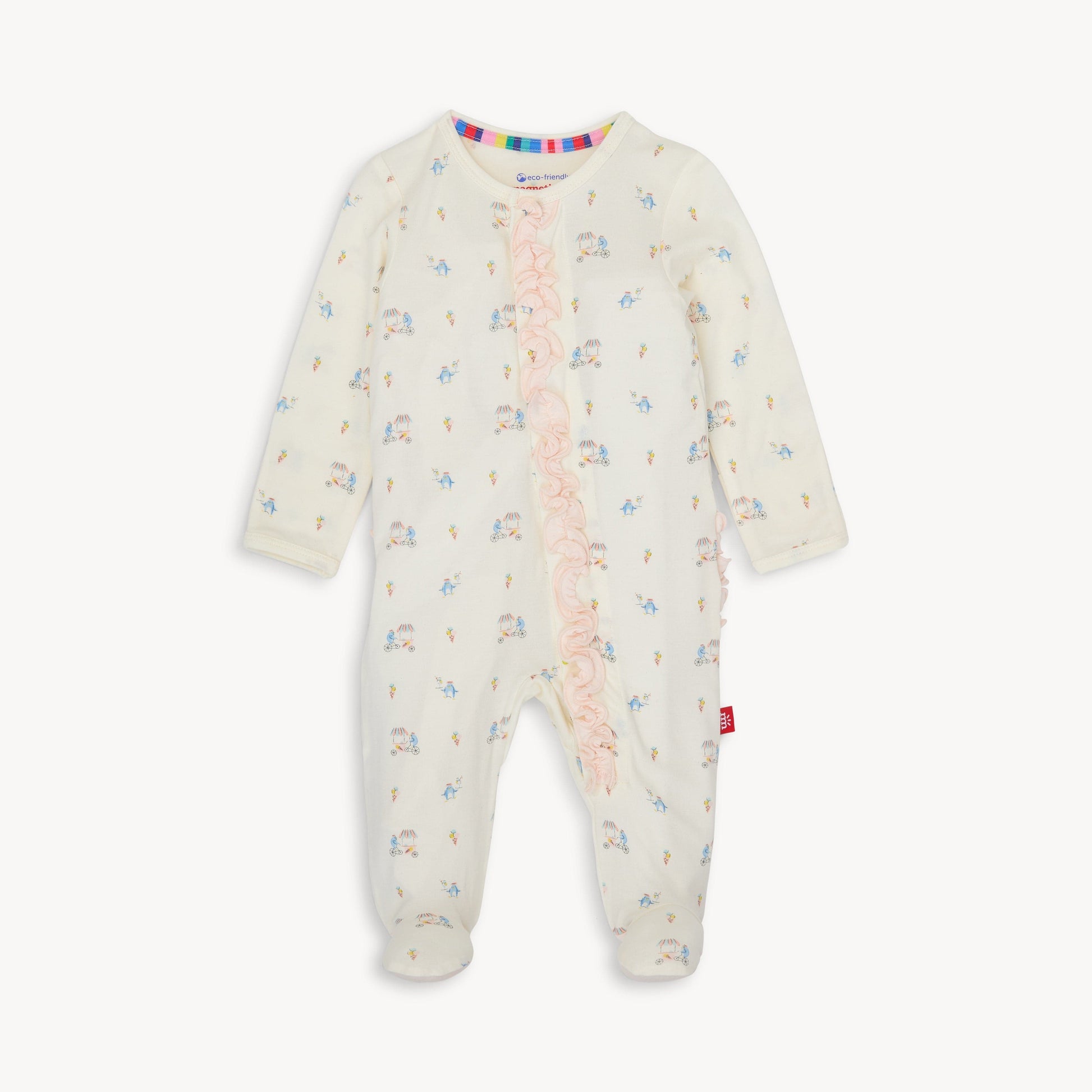 Magnetic Me Baby Penguin Pints Modal Footie with Ruffle