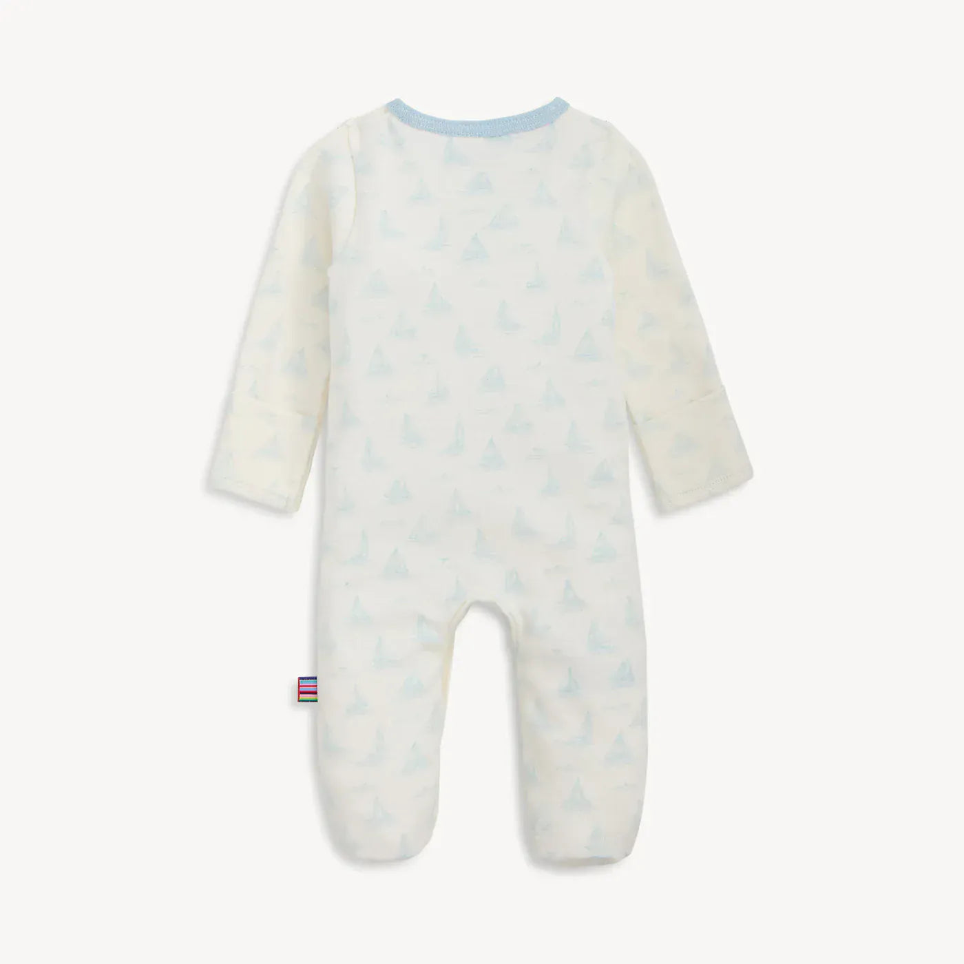 Magnetic Me Baby Tiny Tides Blue Organic Cotton Magnetic Footie