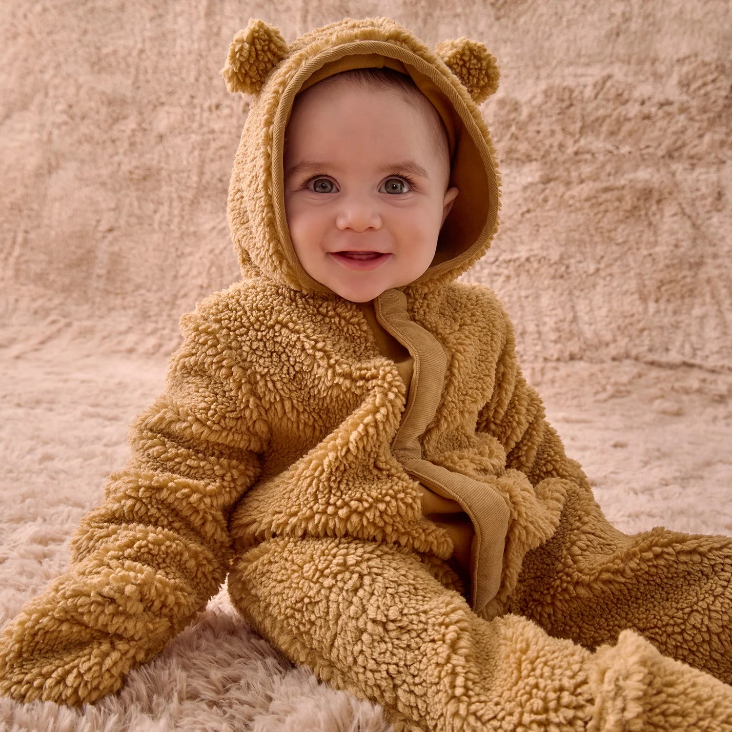 Brown Sherpa Baby Bear Pram