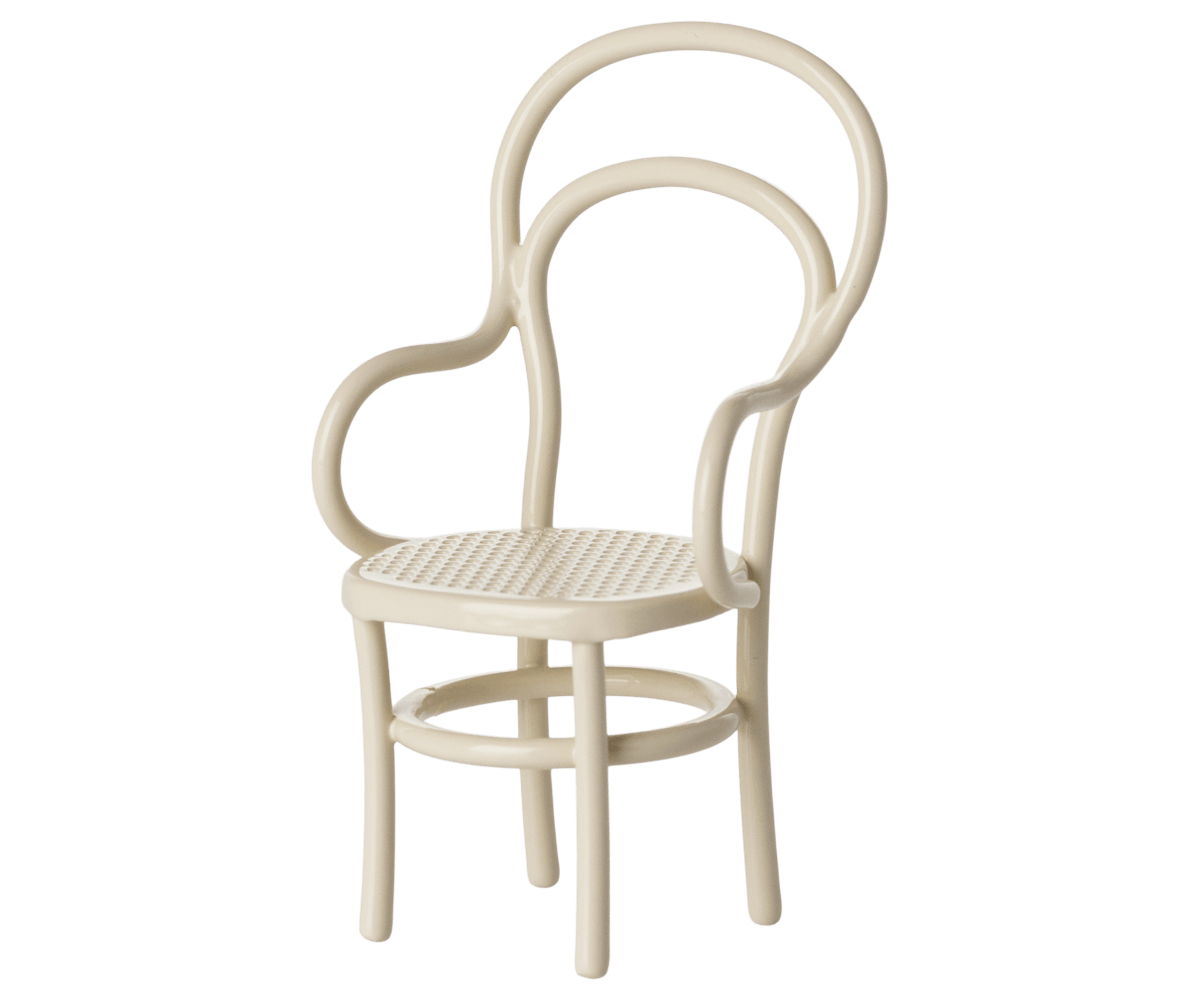 Maileg Baby Vintage chair, Mouse - Off white | Maileg