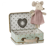 Maileg Dollhouse Angel Mouse in Suitcase, Little Mouse | Maileg