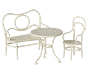 Maileg Dollhouse Café Set, Mouse, Small - Off White | Maileg