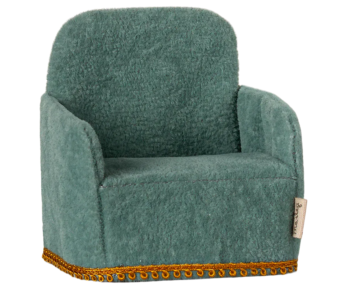 Maileg Dollhouse Folding Chair - Mouse - Mint | Maileg