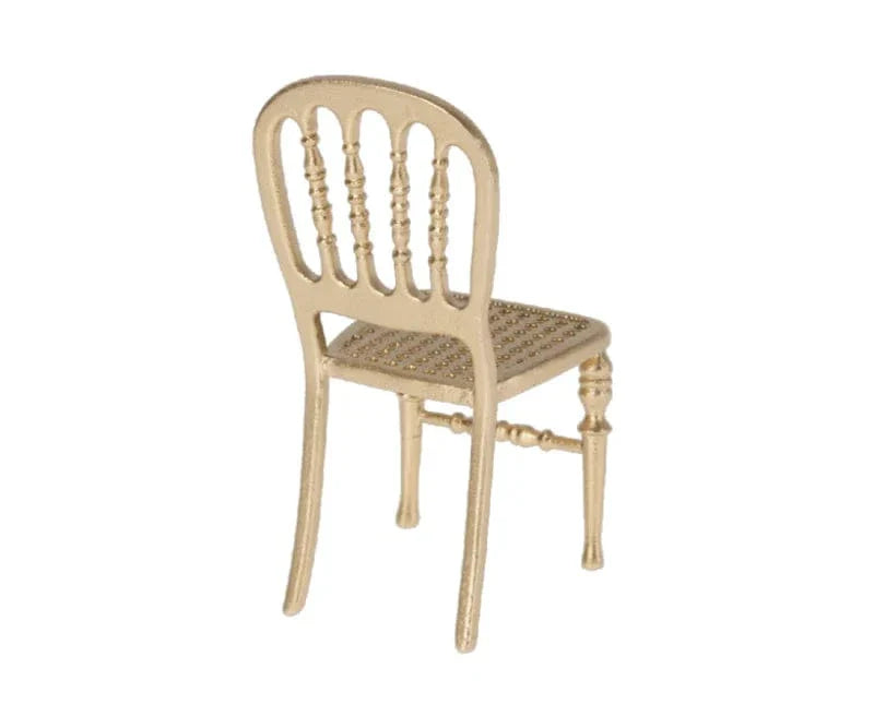 Maileg Dollhouse Gold Chair - Mouse | Maileg