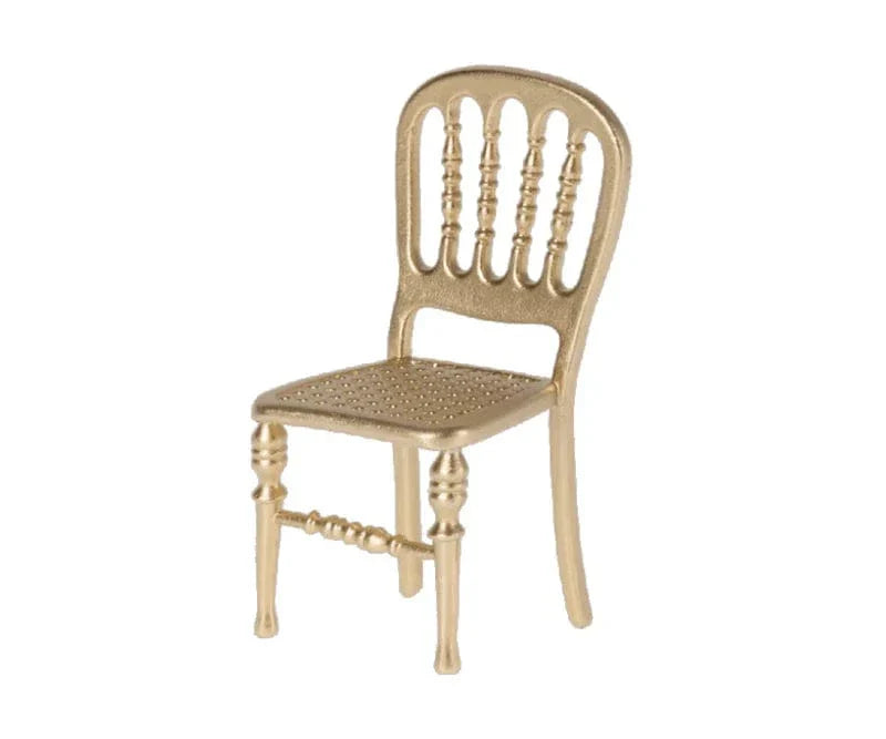 Maileg Dollhouse Gold Chair - Mouse | Maileg
