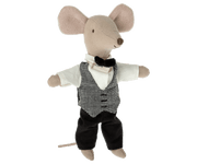 Maileg Dollhouse Waiter Mouse, Big Sister/Brother