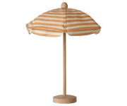 Maileg Toy Beach Umbrella, Mouse - Soft Coral | Maileg