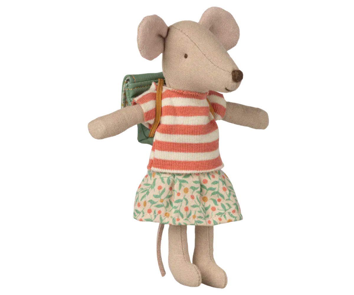 Maileg Toy Tricycle Mouse, Big Sister - Green | Maileg