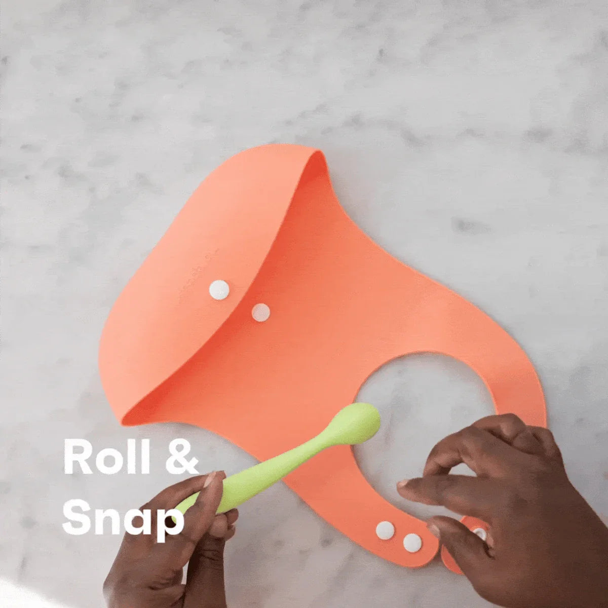 morepeas Baby Roll & Snap Bib