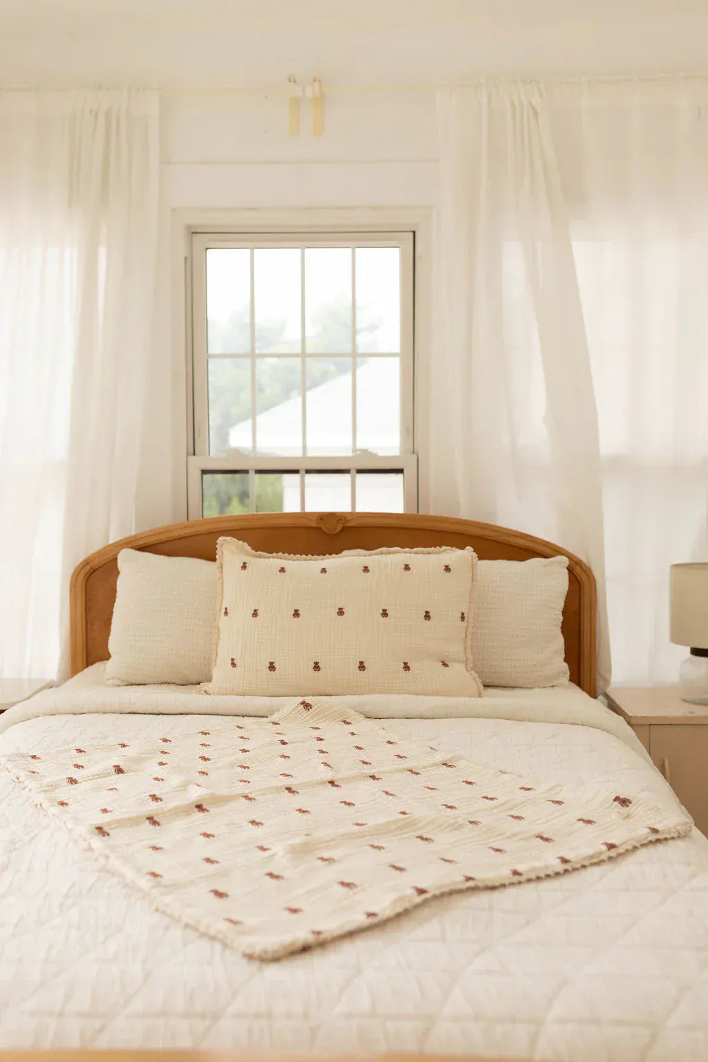 New Grain Baby Layered Gauze Blanket - Teddy