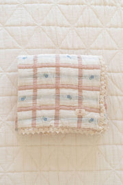 New Grain Baby Meadow Quilt - Petal