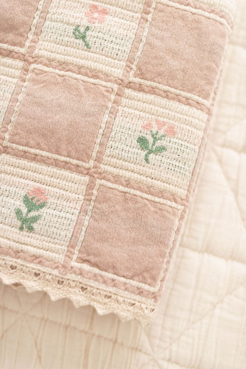 New Grain Baby Patchwork Blanket - Fleur