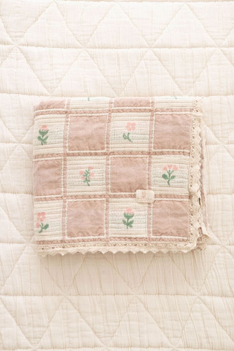 New Grain Baby Patchwork Blanket - Fleur