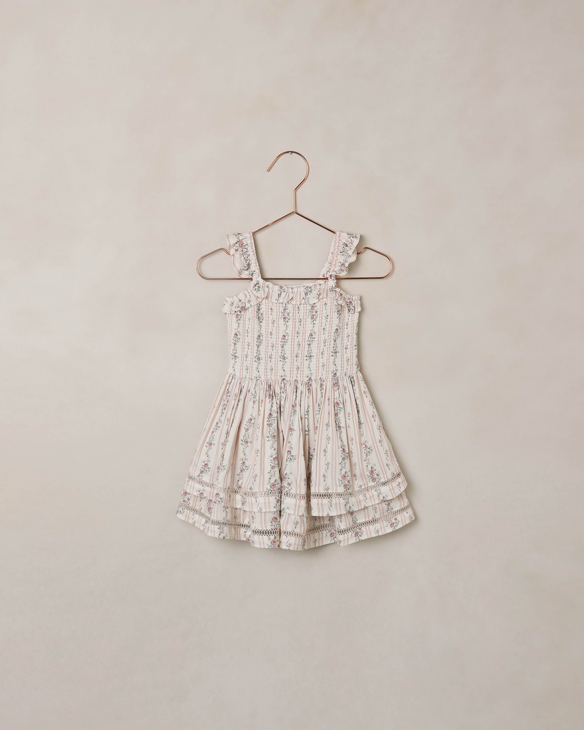 Noralee Baby Birdie Dress | Spring Floral Stripe