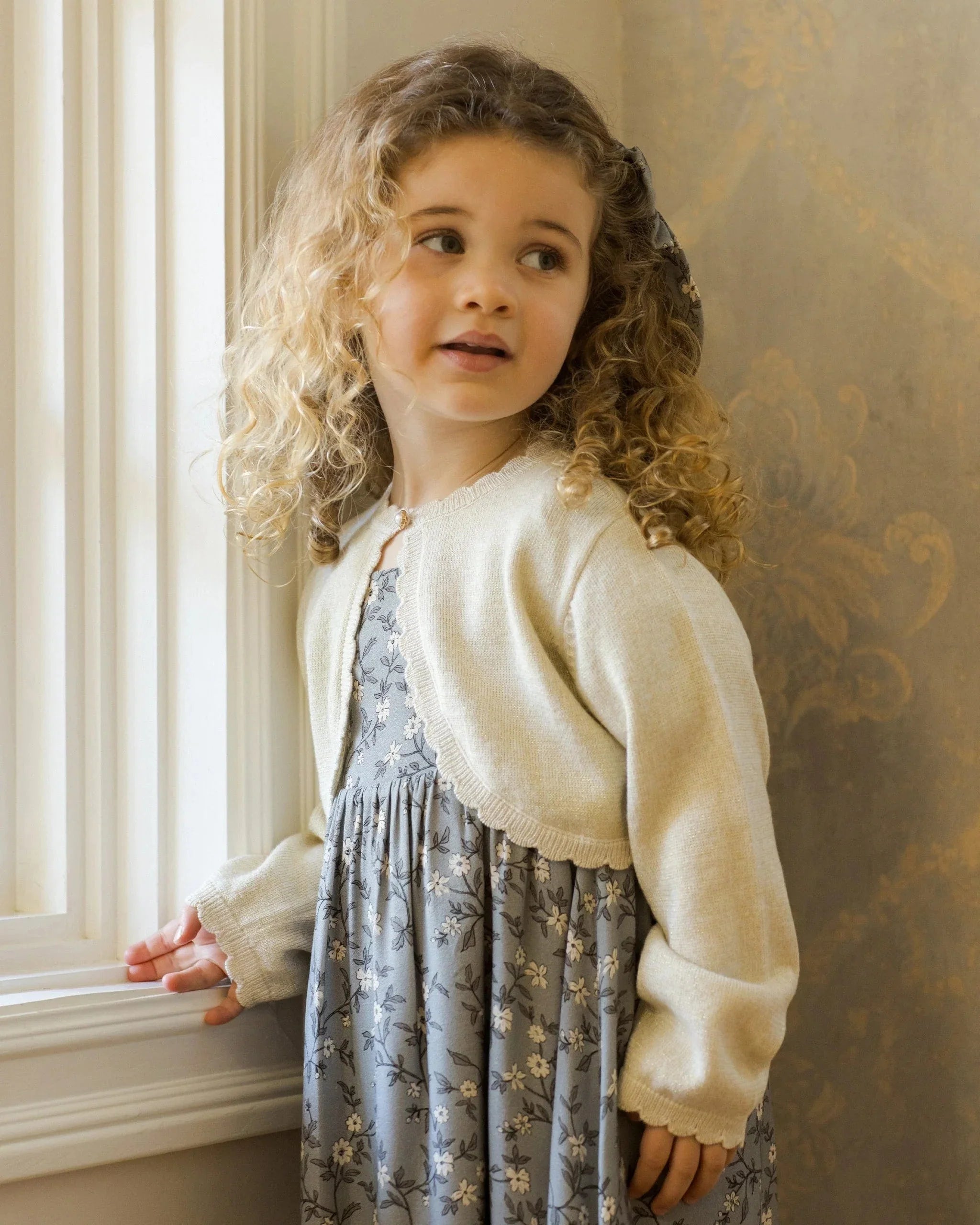 Noralee Baby Bolero Sweater - Champagne