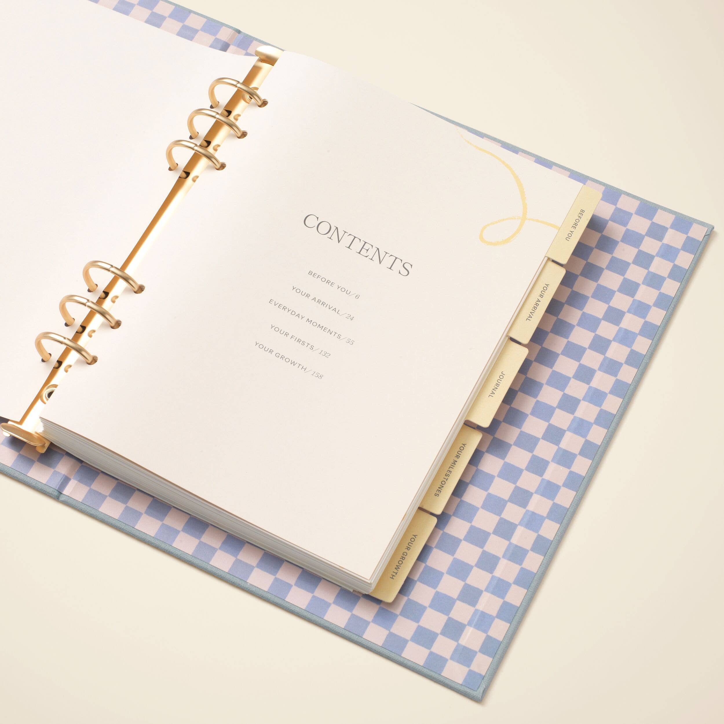 Papier Baby Baby Binder-Folio - Your First Memories & Milestones