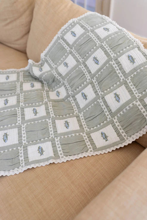 Patchwork Blanket - Fishing