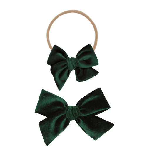 Velvet Bow - Pine