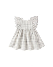 Quincy Mae Baby Alina Dress || Blue Plaid