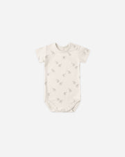Quincy Mae Baby Bamboo Short Sleeve Bodysuit || Elephants