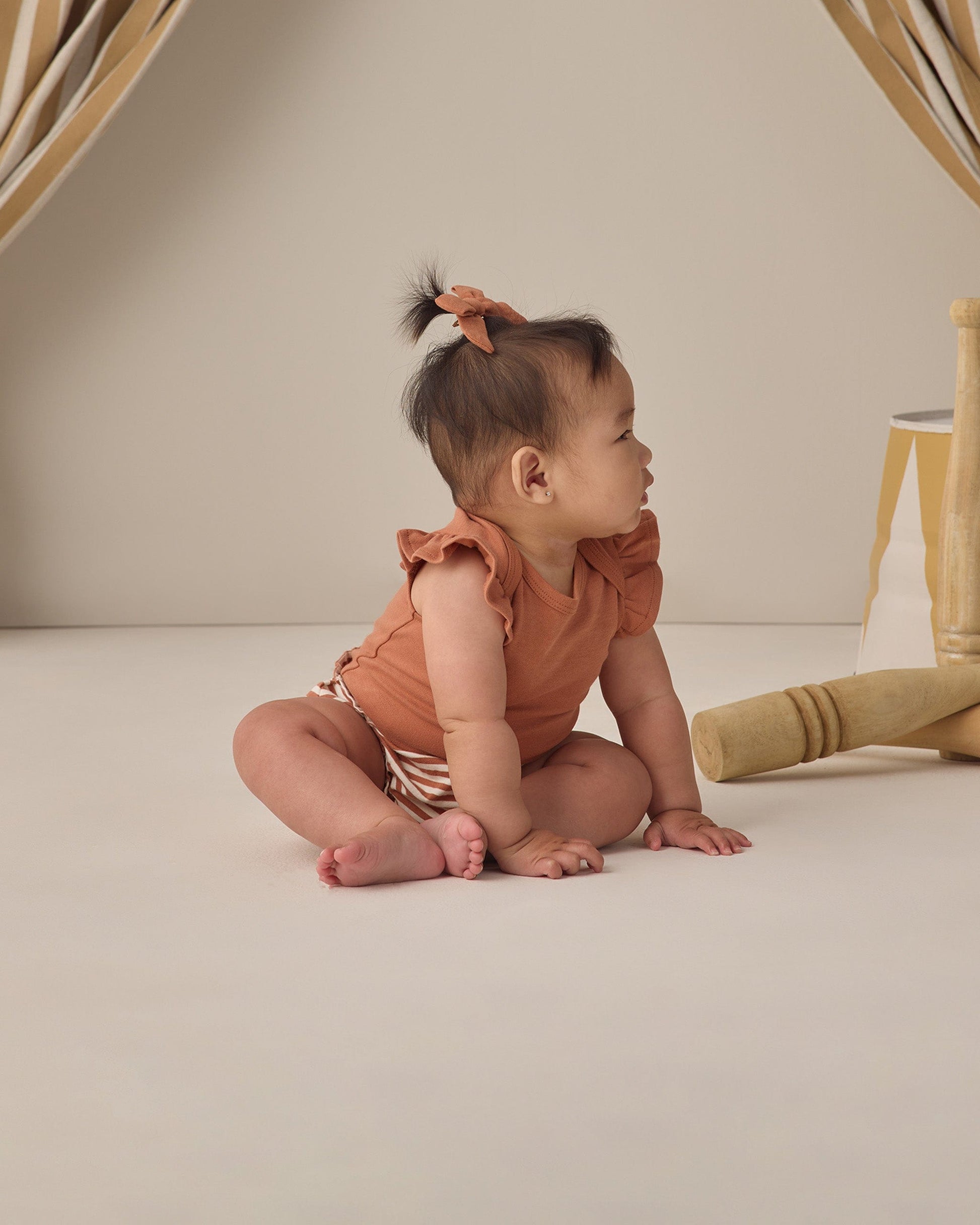 Quincy Mae Baby Bow W. Clip, Set Of 3 || Sky, Blush, Poppy
