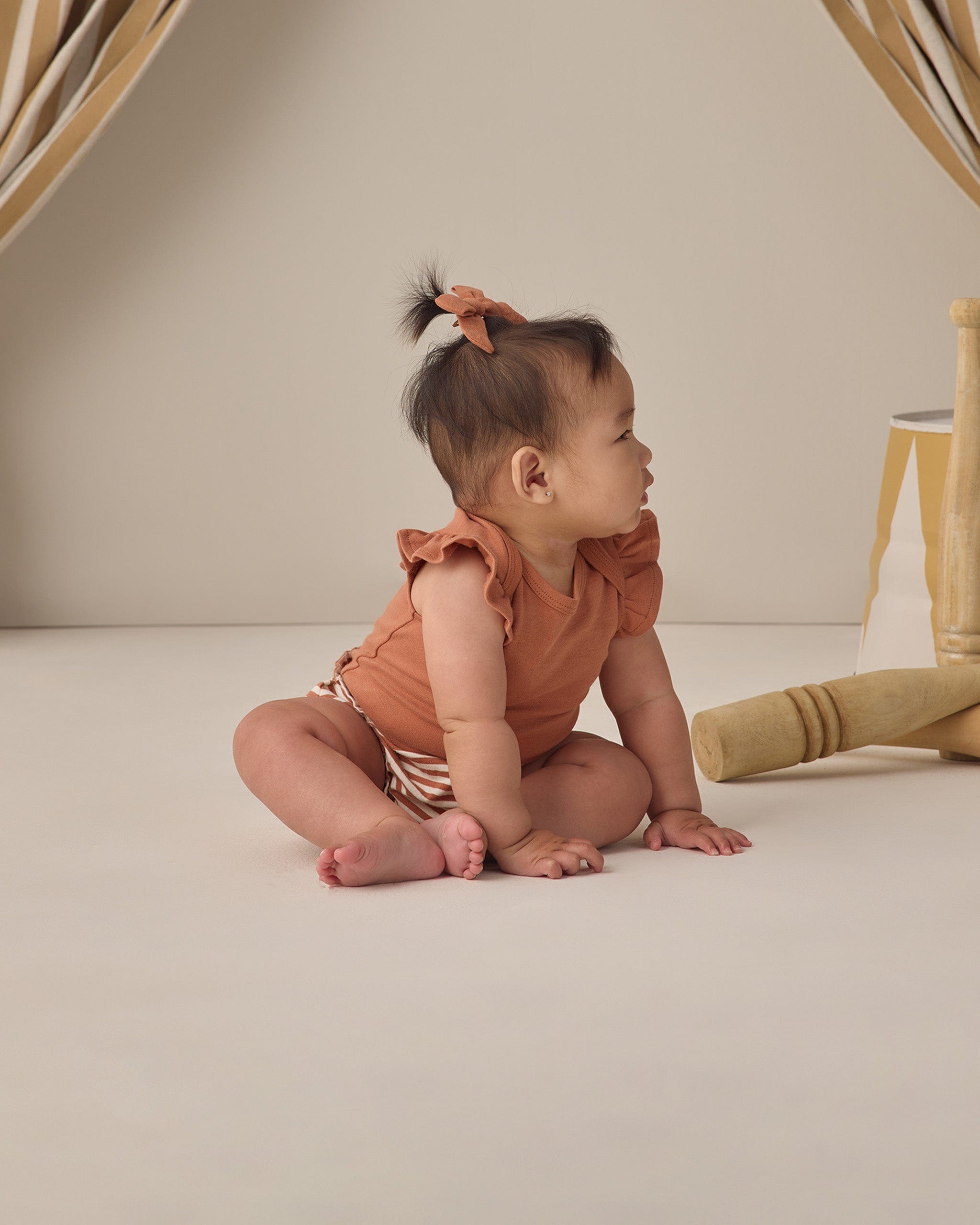 Quincy Mae Baby Bow W. Clip, Set Of 3 || Sky, Blush, Poppy