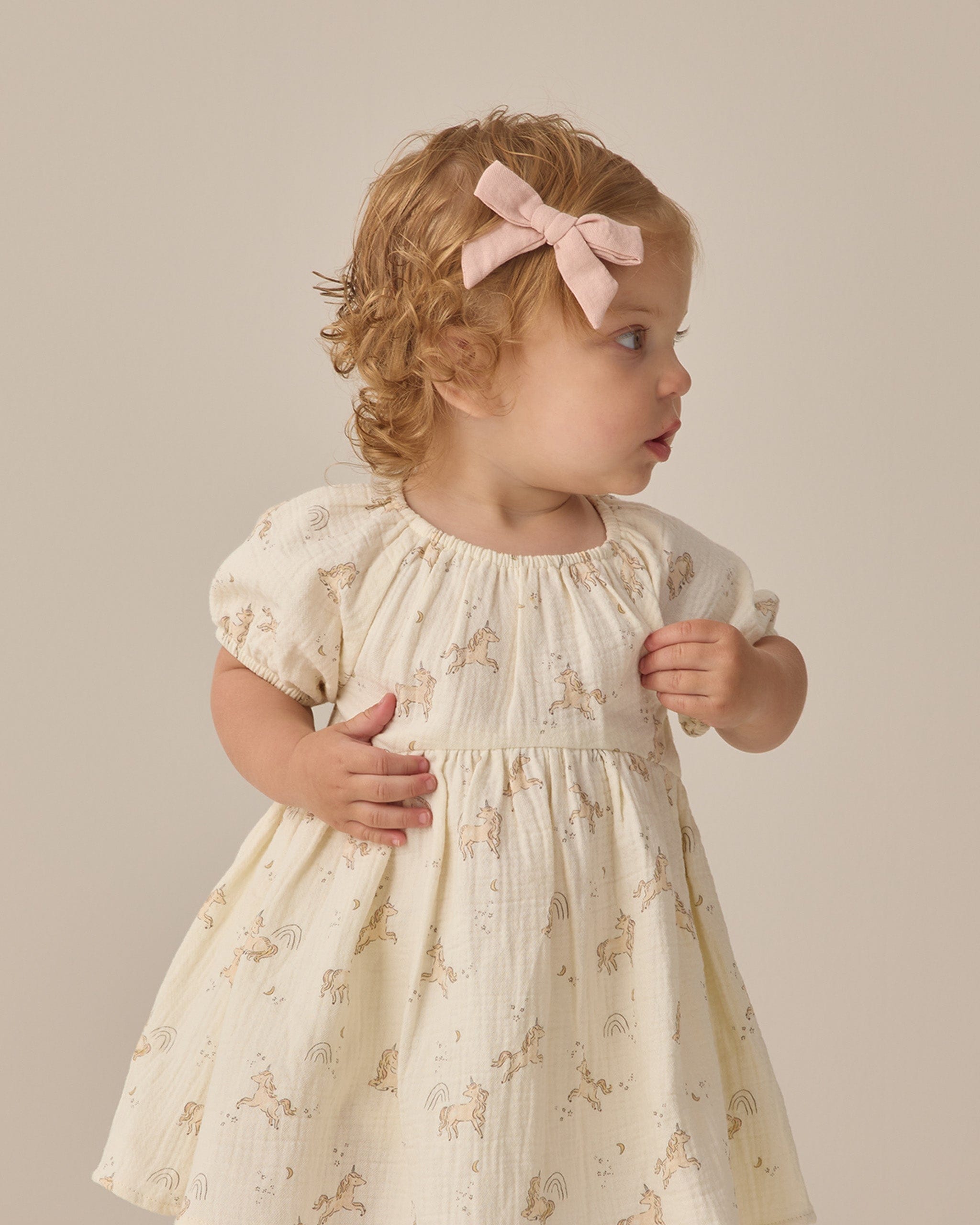 Quincy Mae Baby Bow W. Clip, Set Of 3 || Sky, Blush, Poppy