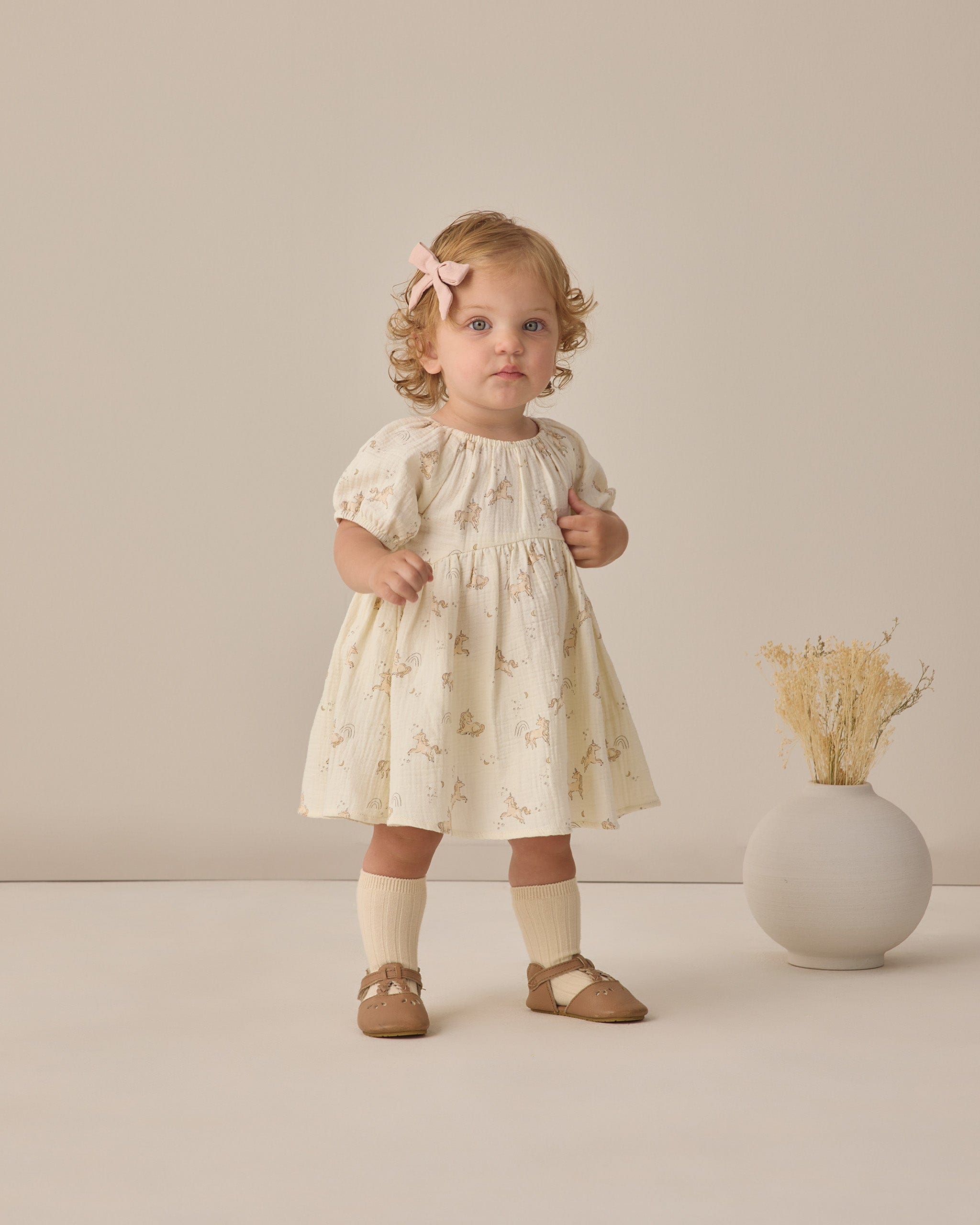 Quincy Mae Baby Bow W. Clip, Set Of 3 || Sky, Blush, Poppy