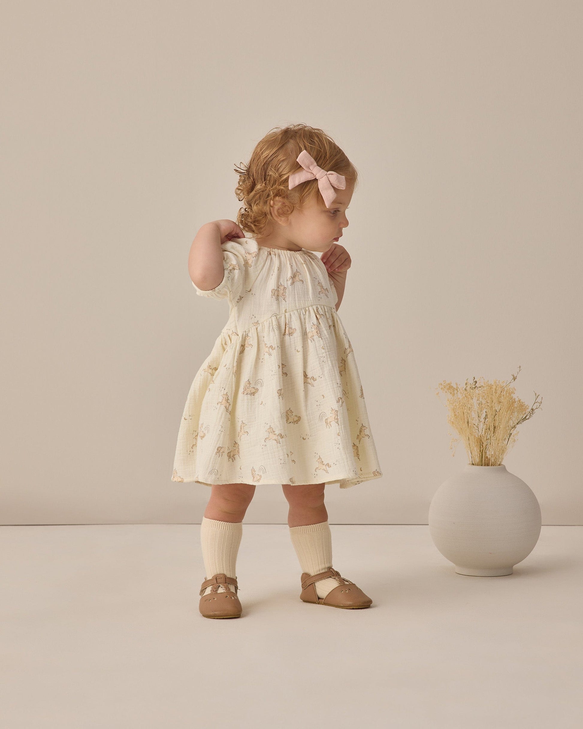 Quincy Mae Baby Bow W. Clip, Set Of 3 || Sky, Blush, Poppy