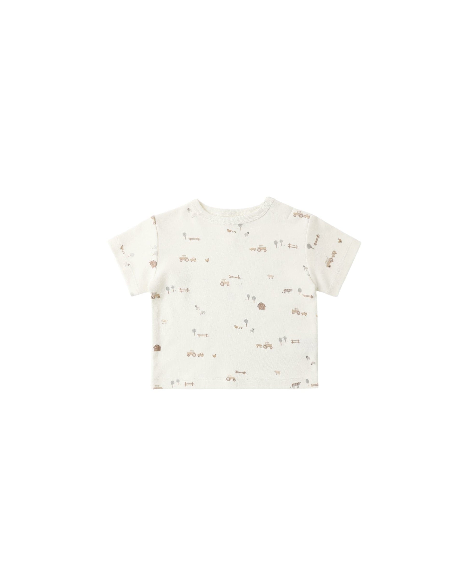 Quincy Mae Baby Boxy Tee Farm